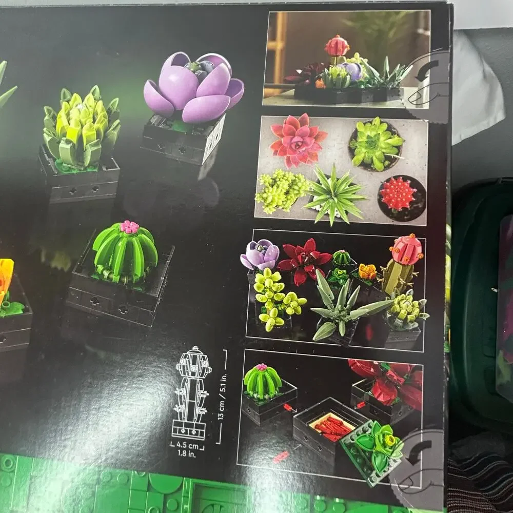 LEGO Botanical Collection Succulents 10309 Building Set 771 Pieces Open Box